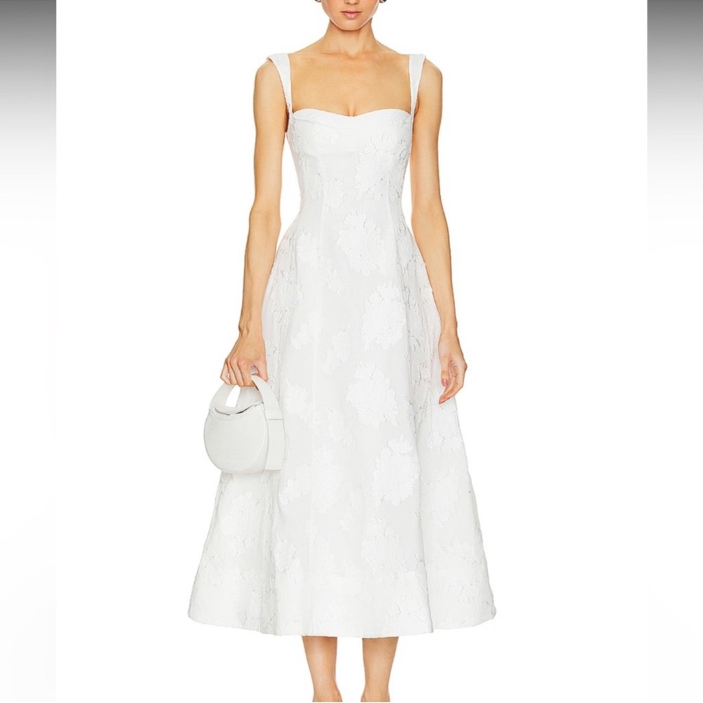 Clea Emilia Dress in Cloud Jacquard